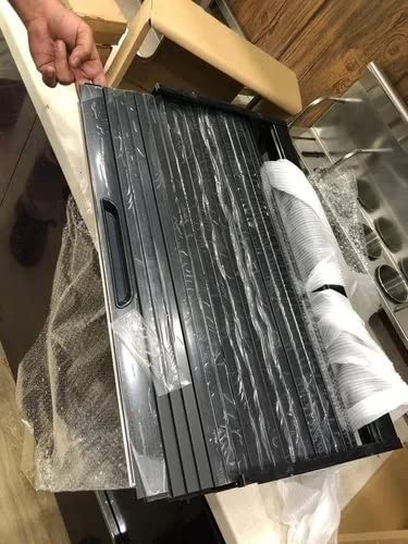 Image of DBR Polyvinyl Chloride PVC Rolling Shutter Standing Under Cabinet ShelfBlack For Kitchen Cabinet Width 60 Cm (600X1320 MM)
