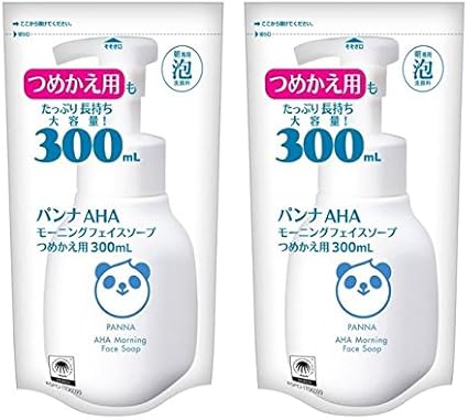 Amazon パンナ Aha モーニングフェイスソープ つめかえ用 300ml 2個セット 洗顔フォーム 通販