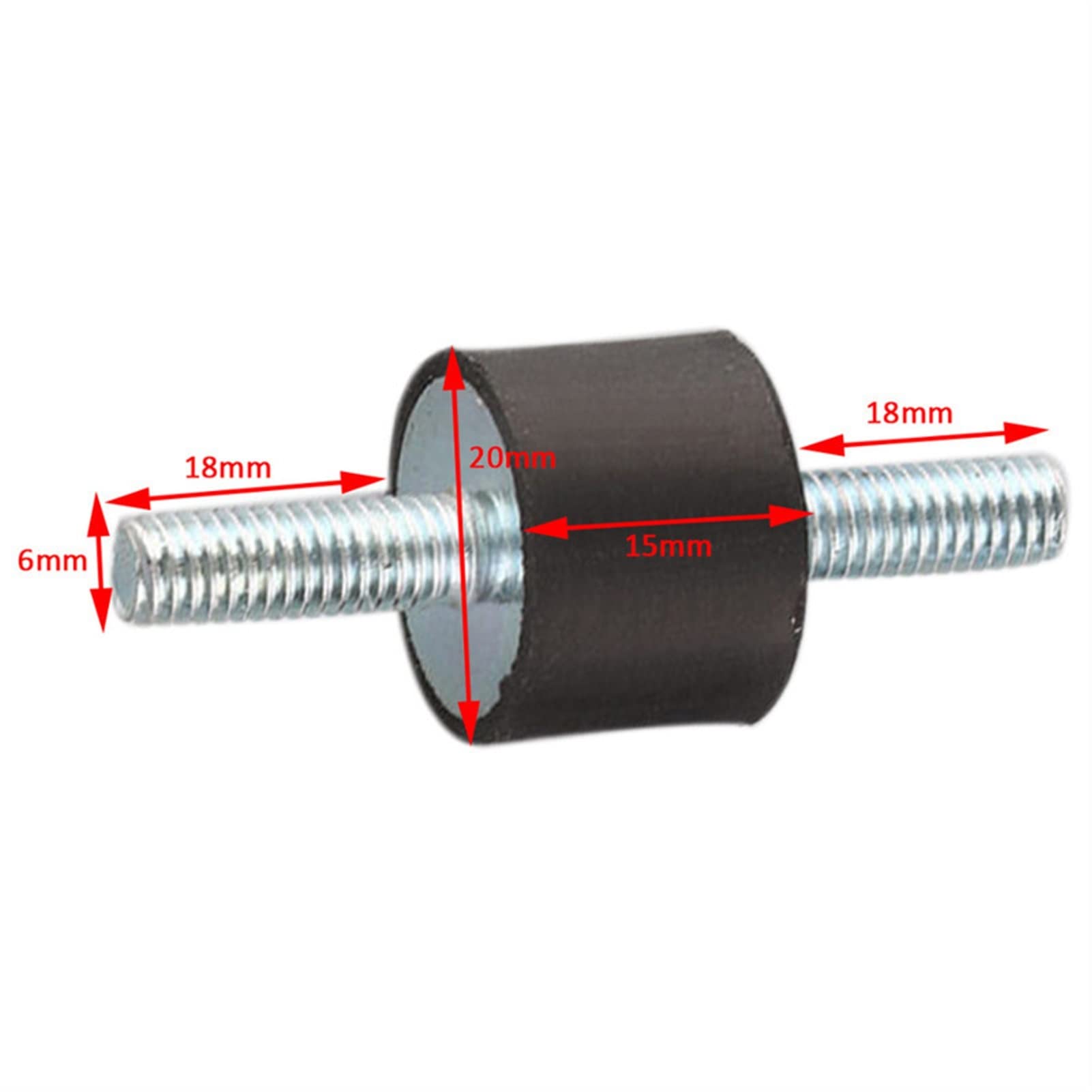 Supporti Antivibranti In Gomma M6 - 4 Pezzi Per Motori E Compressori - Foto 3