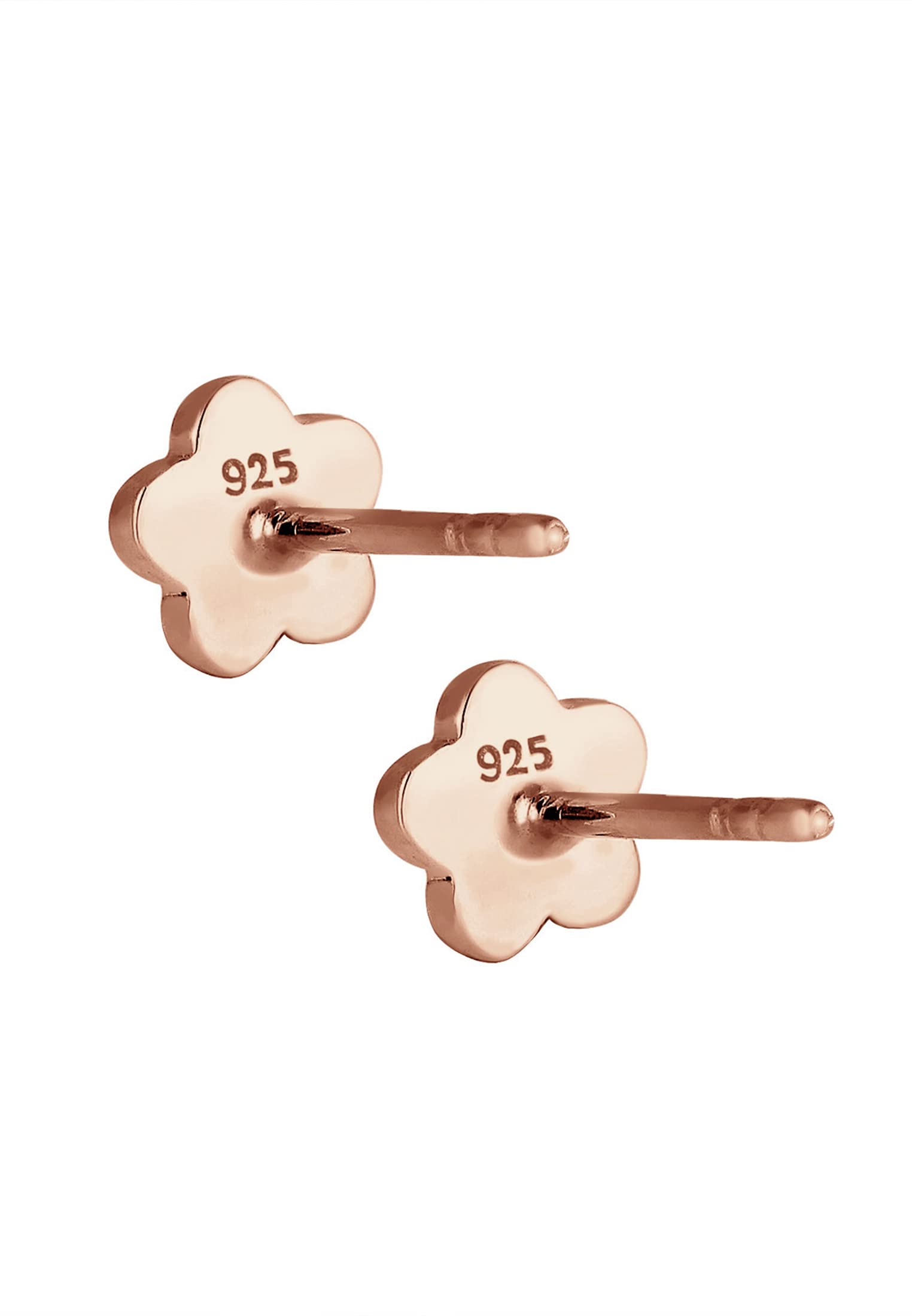 Elli Orecchini Bambini Fiori Simbolo Giocoso con Cristalli in Argento Sterling 925