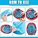 6 Pcs Air Mesh Hard Hat Liner Sweatband - Safety Helmet Insert Comfortable Cooling Liner Soft Ventilation Sweat Band Sponge Pad Absorber for Men Women Work Construction Cap, Blue