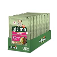 Ultima Cibo per Gattini Junior con Pollo - Pack 8 x 440g - Total 3,52kg