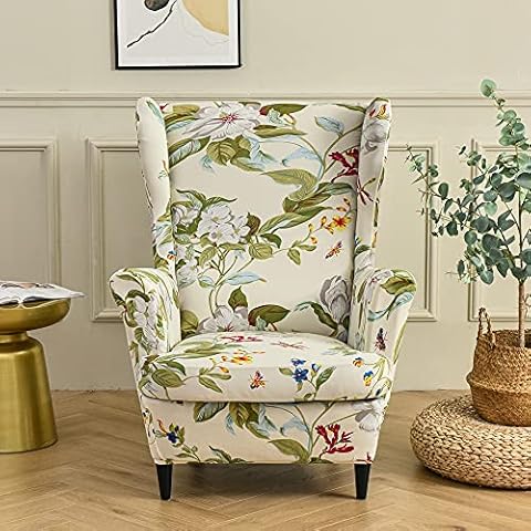 Highdi Stretch Wingback Chair Covers Cover