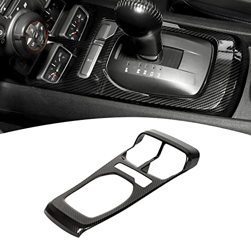 Opiniones y reviews de Tableros de fibra los mejores 10. 46 SQQP Cubierta de tablero de fibra de carbono para consola central, tablero de cambios, marco calcomanía decorativo para Chevy Camaro 2010-2015