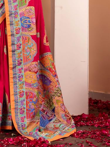 AKHILAM kanjivaram silk saree in soft silk – image 6