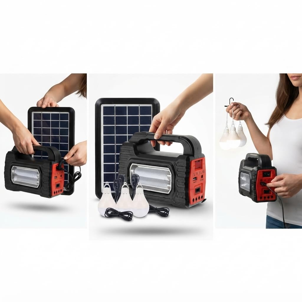 Drumstone Easy Power Portable Solar Power Station, Rechargeable Solar Energy Generator for Home Backup, Outdoor Activities, Camping, Travel and Emergency Preparedness-picture-20