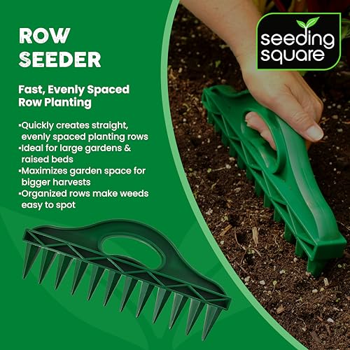 The Row Seeder por Seeding Square herramienta de jardinería manual miniatura 2