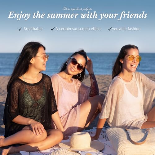 Image of Women Sheer Poncho Shrug Summer Sheer Blouse Top Lightweight Poncho Bolero for Evening Dress
