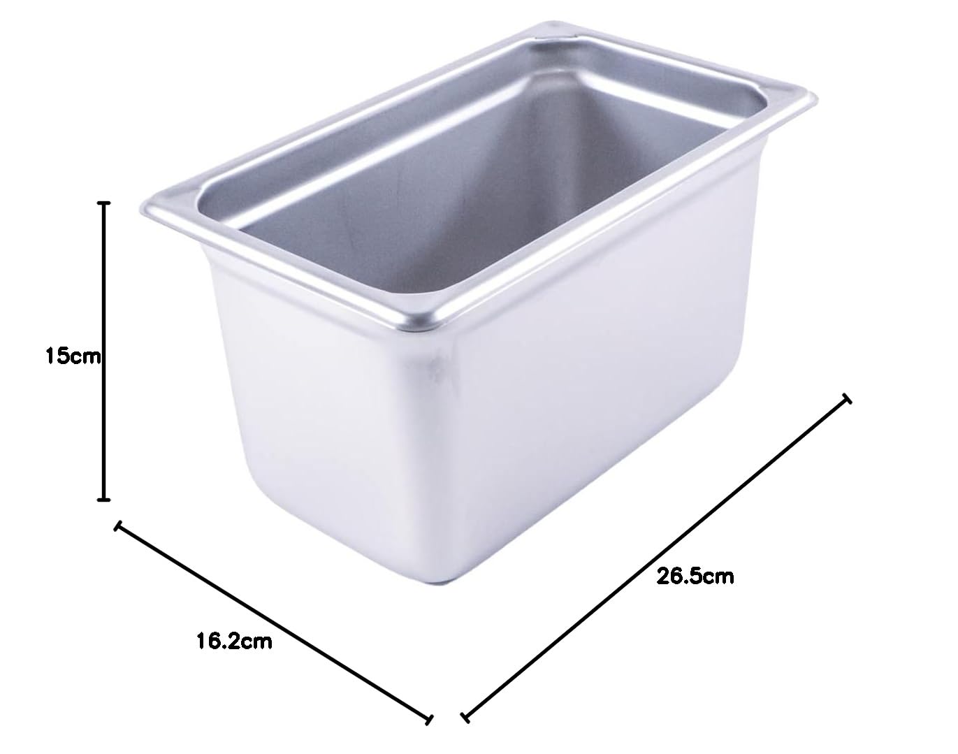 Amazon｜カンダ(kanda) ホテルパン ステンレス製 26.5×16.2cm 深さ15cm