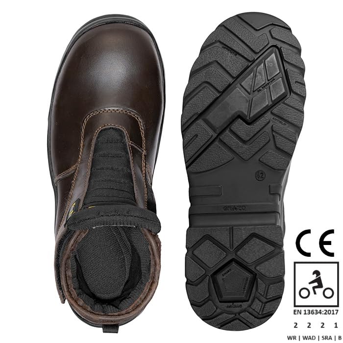 Image of ORAZO PICUS TRAIL - Water-PROOF - CE Certified - EN13634:2017 - Level 2,2,2,1 - Motorcycle Riding Boots