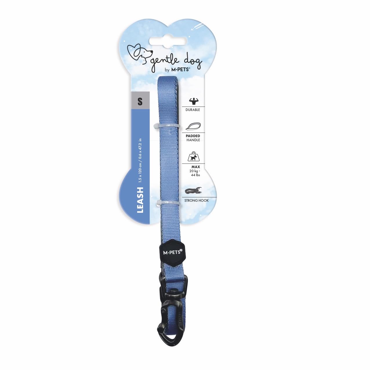 M-PETS GENTLE DOG GEZDİRME KAYIŞI (S) BLUE