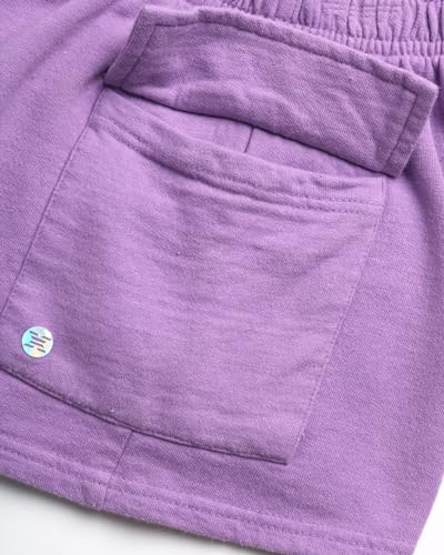 RBX Girl's Active Shorts - Performance Fleece Sweat Shorts with Pockets - Cute Casual Summer Cargo Shorts for Girls (5-12)4