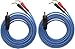 KK Cable V1-W2 18 Gauge OFC Speaker Wire Pair with RCA Male (White & Red) to 2 Pair Pin (4Pin) Plugs, V1-W2 (1.5M(4.92ft))