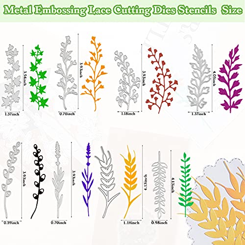 24 Pieces Flower Metal Cutting Dies Wildflowers Cutting Die Flower Leaves Embossing Stencils For Card Making Thanksgiving Christmas Craft Dies Cut For Crafts Scrapbook Album Paper Card Decoration #TOP2