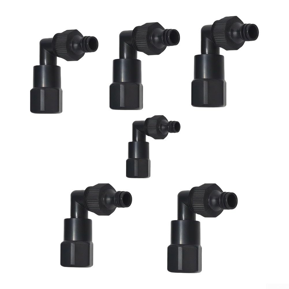 Conector Codo Manguera Jardín ABS 6cm Sin Herramientas(suit)