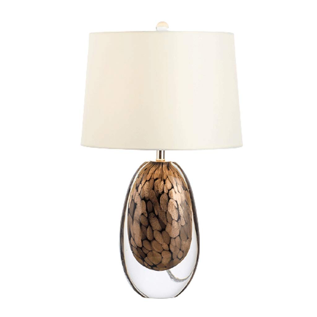 Lampa Stołowa Wysokiej klasy szkło lampy stołowe kreatywne i osobowości salon sypialnia salowa pokój dekoracyjny lampowy światło nocne Lampka Nocna do Salonu (Color : Glass lamp)