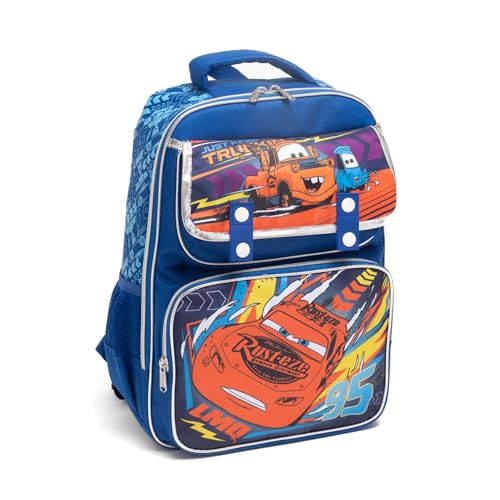 Ruz - Cars Large School backpack with Padded Back and Adjustable Straps, Blue, A282292