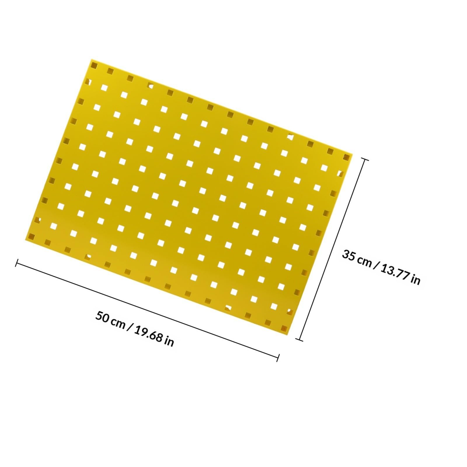Pannello Attrezzi Forato Multifunzione in Acciaio Zincato Giallo