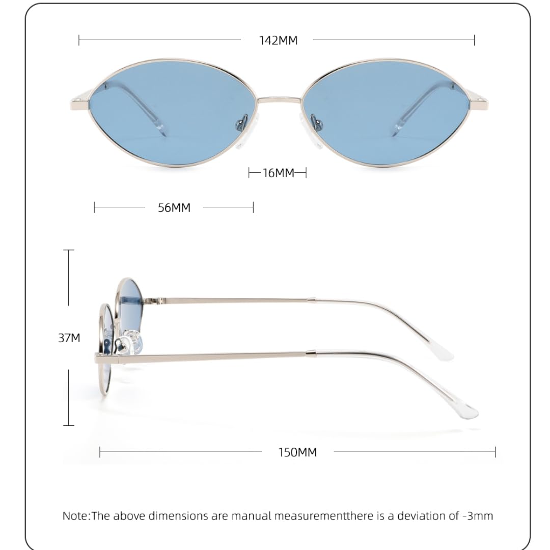 Trendige ovale polarisierte Sonnenbrille für Damen, luxuriöser Metallrahmen, Vintage-UV400-Schutz für Herren