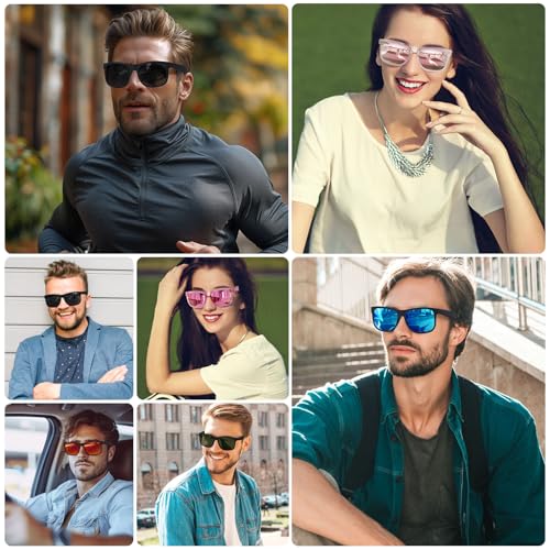 STORYCOAST Classic Polarized Sunglasses for Men Women Retro Square Running Golf Driving Sun Glasses UV400 Protection2