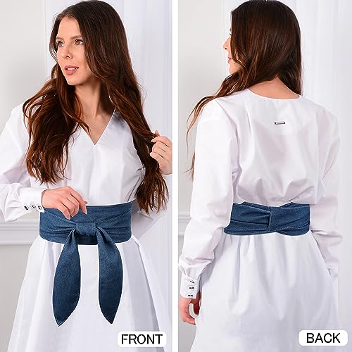EIMMBD Womens Belts for Dress Obi Belts for Women Wide Waistband Knotted Belt for Dress3