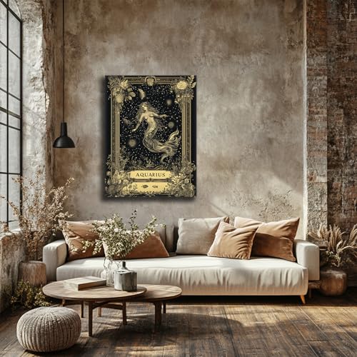 Lienzo de Acuario vintage de 50x70 cm para decoración de pared retro 3