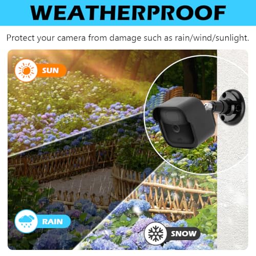 Blink Outdoor Camera Mount and Mounting Bracket, Weatherproof Protective Cover Case and 360 Degree Adjustable Mount, for Blink Outdoor Indoor Home Security Camera System (Black, 1 Pack) - Image 5