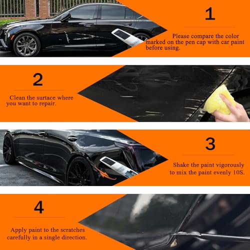 Image of Touch Up Paint Compatible with Honda /Cadillac, Car Paint Pen Scratch Repair Two-In-One Touch Up Paint, Premium Car Scratch Remover for Deep Scratches