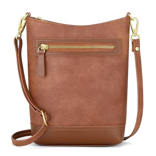 RONSIN Cell Phone Purse Crossbody Bag for Women with Multi Zipper Pockets