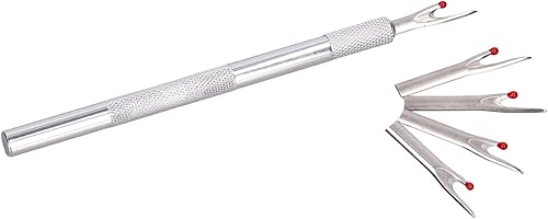 Miniatura 4 de Destripadores de costura de costura, juego de 5 piezas de rascador de costura de metal, prácticos destripadores de puntada con hoja de repuesto,