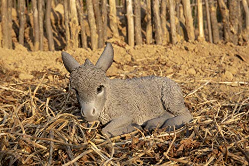Estatua de Burro Bebé Acostado en Resina miniatura 2