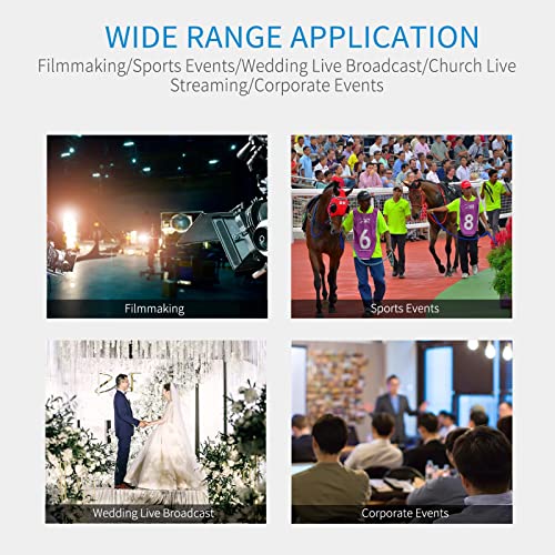 Feelworld W1000S Wireless Video Transmission System Sdi Dual Hdmi Transmitter And Receiver Full Duplex Intercom Live Streaming 1000Ft Long Range With 0.08S Low Latency #TOP6
