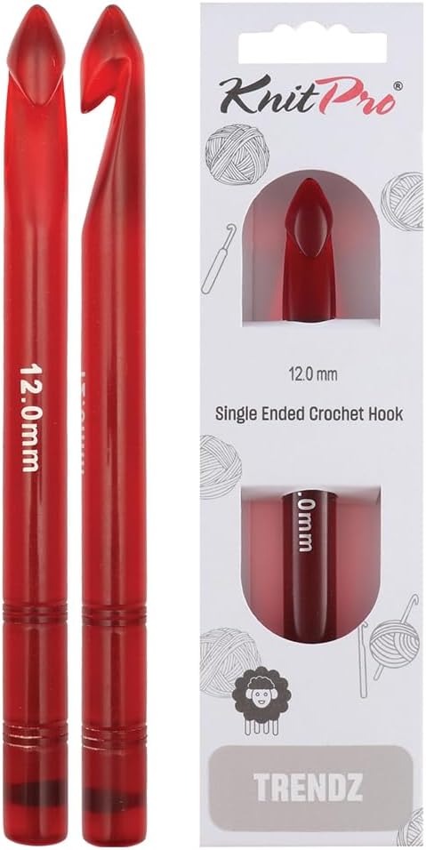 KnitPro Trendz Single Ended Crochet Hook | 12mm