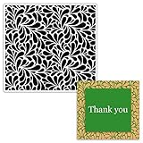 Decorative Pattern Background Clear Stamps for Card Making, Flower Shape Water Drop Transparent Rubber Stamps for Bullet Journal DIY Scrapbook Decoration Handmade Crafts Notebook