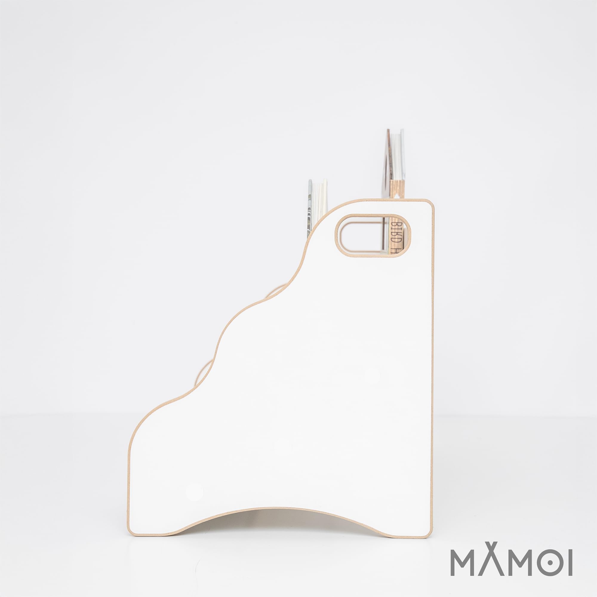 MAMOI® Bibliothèque Enfant – étagère Enfant, Organiseur de Livres pour Chambre d’Enfant, Porte-Livres, bibliothèque sur Pied, Rangement pour Livres, Caisse à Livres