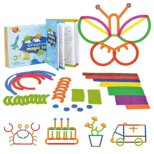 Dr. Muya Juguetes Montessori 3 4 5 Años, Puzzle Tangram Rompecabezas Niños, Juguetes Educativos, Motricidad Fina, Coordinación Ojo-Mano, Montessori 3 Años, Regalo Niño Niña 3 5 Años