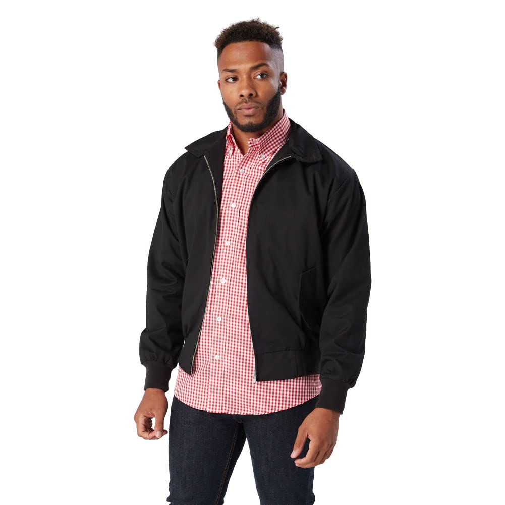 RelcoMens Harrington Jacket with Tartan Lining Mod British Subculture  Garment