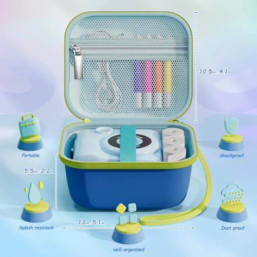 Funda rígida ProCase para cámara instantánea infantil azul miniatura 5