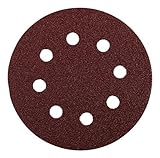 kwb Schleifscheibe Ø 125 mm aus Edelkorund mit Körnung 60, werkzeugloser Wechsel, hochwertige Kunstharz-Verleimung und verstärkter Papierträger für den groben Schliff von Holz und Metall