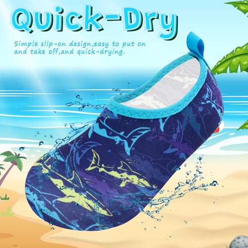 Image of VIFUUR Kids Water Shoes Girls Boys Quick Dry Aqua Socks for Beach Swim Outdoor Sports