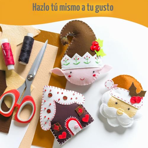 Fieltro marrón de 1,4 mm de grosor superior y tejido textil denso para patchwork 6