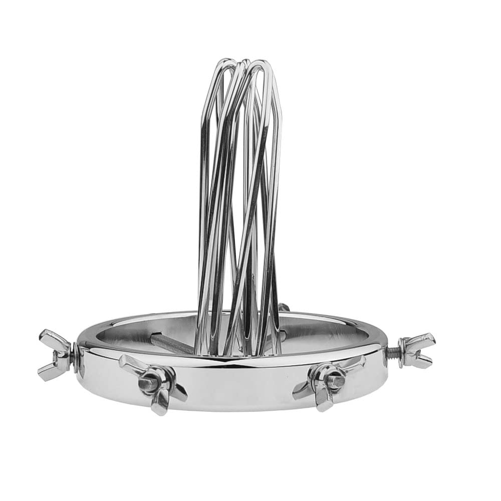 Divaricatore anale vaginale BDSM Labbra Plug anale Divaricatore regolabile Giocattolo del sesso in metallo Giocattolo anale estremo Giocattolo del sesso anale Butt Plug (6 Viti)