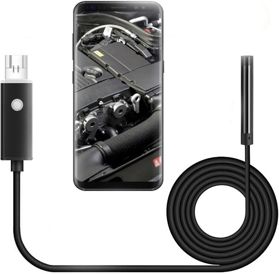 5,5 mm2 W 1 kamera inspekcyjna endoskopu, wodoodporna ręczna borescope, z 6 światłami LED, półsztynki kabel węża, kamera rurowa zlewu rurki