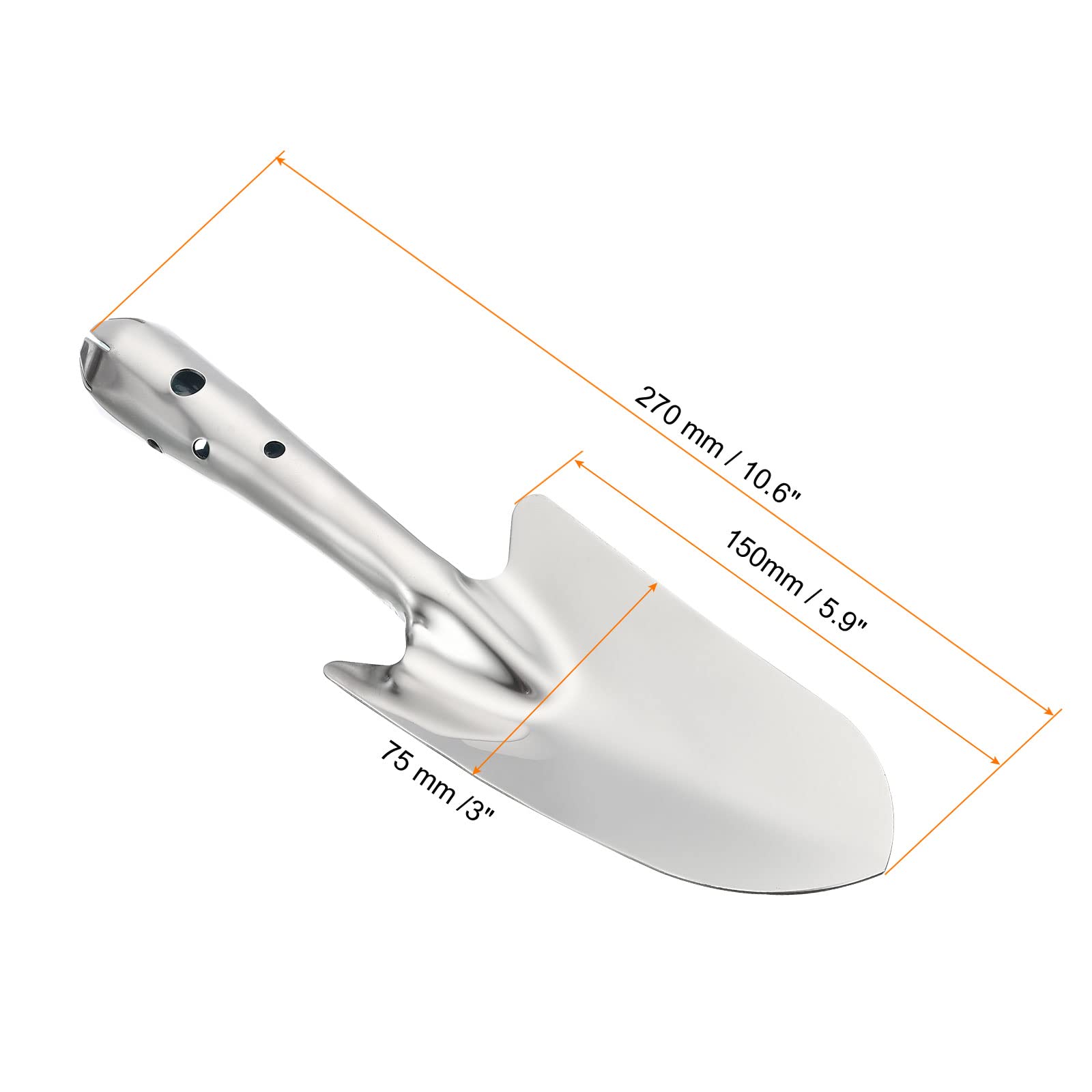PATIKIL Jardin Truelle, Ensemble de 2 Jardinage Main Pelle Inox Acier Bêche Pelle Jardin Outils pour Transplanter Creuser