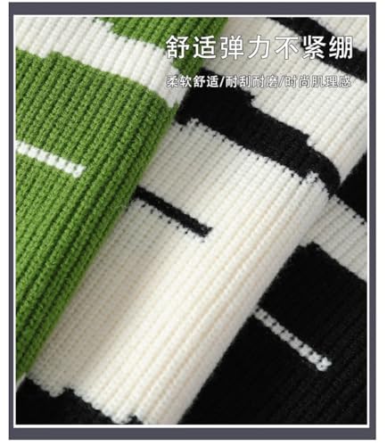 Mens Casual Sweaters Soft Warm Printing Long Sleeve Sweater Men Loose Pullovers2