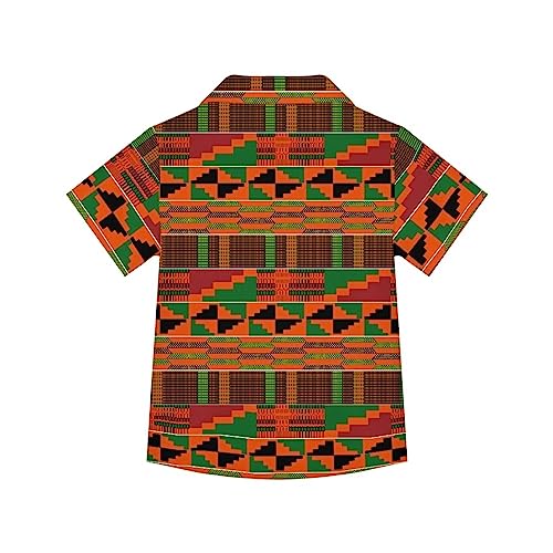 Boy Short Sleeve Shirt Collar Button Down Short Sleeve Hawaiian Tropic Apparel Summer Beachwear2