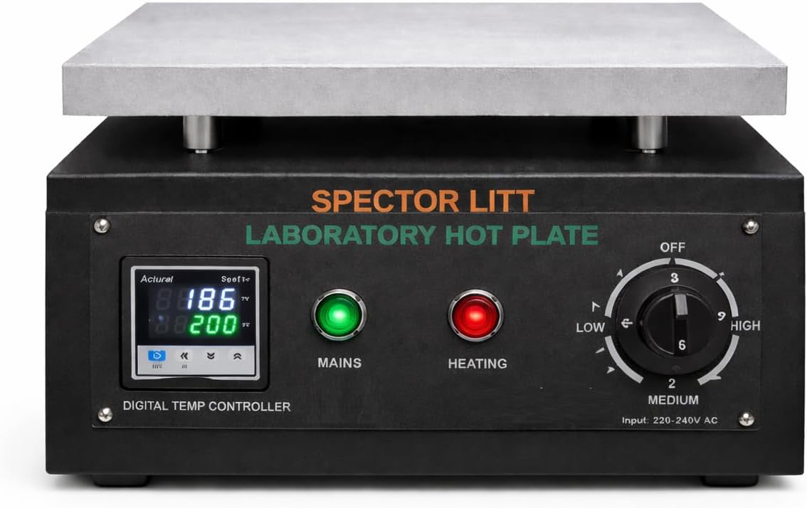 Hot Plate with Digital Control — Precise Temperature Regulation for Lab Use| 10 * 12 Inches Platform Size |