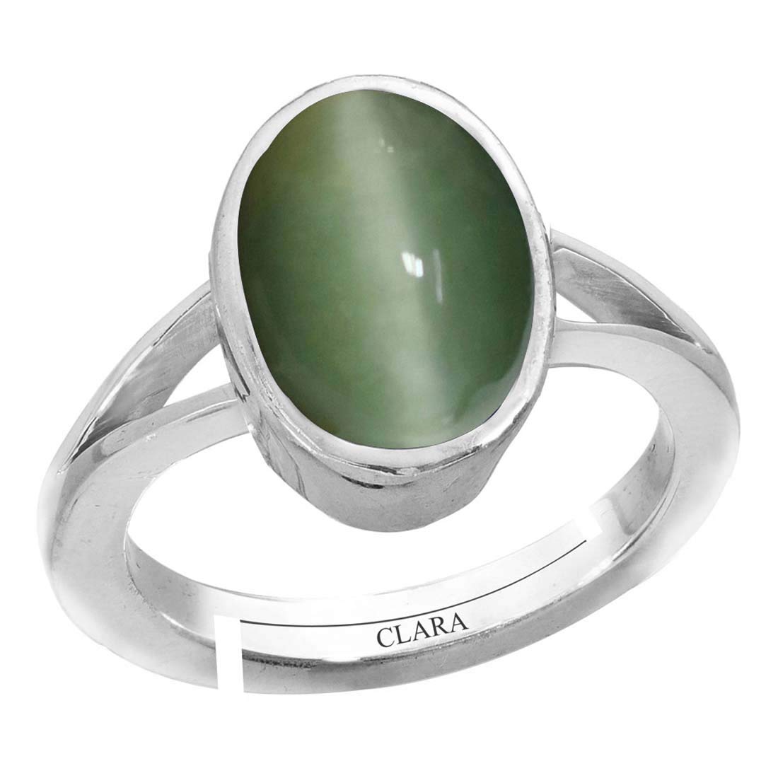 clara Cat's Eye Lehsunia 5.5cts or 6.25ratti Stone Silver Adjustable Ring for Men-picture-47