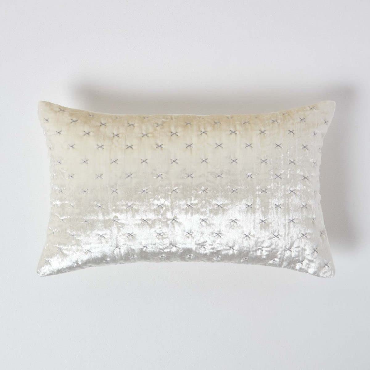 Yangest Federa per cuscino lombare in velluto beige, linea