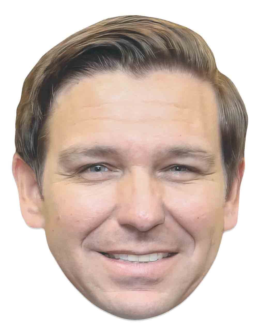 Star Cutouts SM439 Ron DeSantis Cardboard Face Mask – Political Costume Fancy Dress